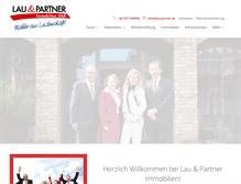 Tablet Screenshot of lau-partner.de